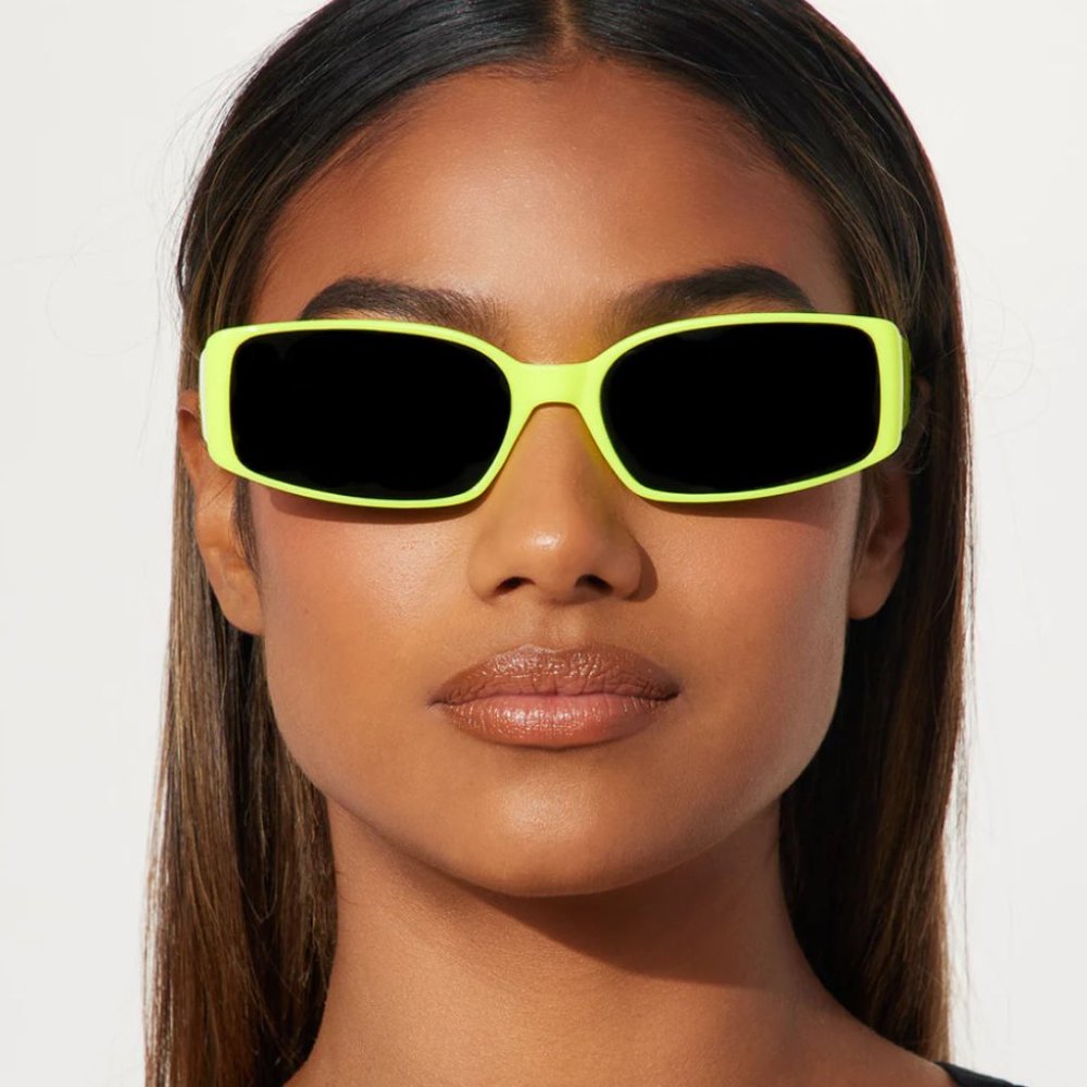 Givin Me Vibes Sunglasses - Neon Yellow
